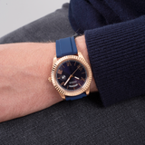  Shop Authentic Guess Connoisseur Blue Dial Blue Silicone Strap Watch For Men - GW0335G2 - Luxxuri