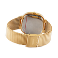 Guess Tapestry Diamonds Gold Dial Gold Mesh Bracelet Watch for Women - GW0354L2