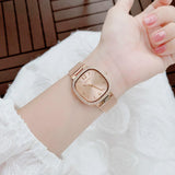  Shop Authentic Guess Tapestry Diamonds Rose Gold Dial Rose Gold Mesh Bracelet Watch for Women - GW0354L3 - Luxxuri