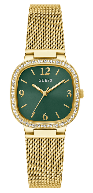  Shop Authentic Guess Quartz Green Dial Gold Mesh Strap Watch For Women - GW0354L5 - Luxxuri