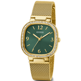  Shop Authentic Guess Quartz Green Dial Gold Mesh Strap Watch For Women - GW0354L5 - Luxxuri