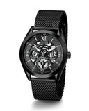  Shop Authentic Guess Analog Multifunction Black Dial Black Mesh Bracelet Watch for Men - GW0368G3 - Luxxuri