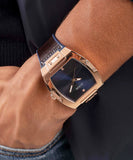  Shop Authentic Guess Phoenix Multifunction Blue Dial Brown Leather Strap Watch for Men - GW0202G2 - Luxxuri