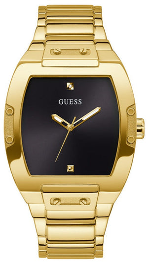  Shop Authentic Guess Phoenix Black Dial Gold Steel Strap Watch for Men - GW0387G2 - Luxxuri