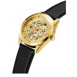  Shop Authentic Guess Tailor Gold Dial Black Leather Strap Watch for Men - GW0389G2 - Luxxuri