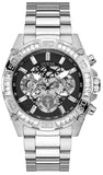  Shop Authentic Guess Trophy Chronograph Diamonds Black Dial Silver Steel Strap Watch for Men - GW0390G1 - Luxxuri