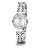  Shop Authentic Guess Gala Diamonds Silver Dial Silver Steel Strap Watch for Women - GW0401L1 - Luxxuri