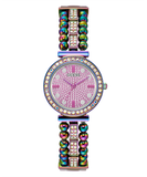  Shop Authentic Guess Intricate Iridescent Crystals Purple Dial Purple Steel Strap Watch for Women - GW0401L4 - Luxxuri