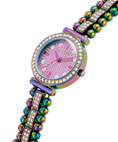  Shop Authentic Guess Intricate Iridescent Crystals Purple Dial Purple Steel Strap Watch for Women - GW0401L4 - Luxxuri
