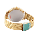  Shop Authentic Guess Soiree Diamonds Gold Dial Gold Mesh Bracelet Watch for Women - GW0402L2 - Luxxuri
