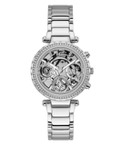  Shop Authentic Guess Solstice Diamonds Silver Dial Silver Steel Strap Watch for Women - GW0403L1 - Luxxuri