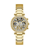 Shop Authentic Guess Solstice Diamonds Gold Dial Gold Steel Strap Watch for Women - GW0403L2 - Luxxuri