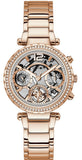  Shop Authentic Guess Solstice Diamonds Rose Gold Dial Rose Gold Steel Strap Watch for Women - GW0403L3 - Luxxuri