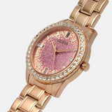  Shop Authentic Guess Glitter Diamonds Pink Dial Rose Gold Steel Strap Watch for Women - GW0405L3 - Luxxuri