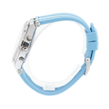 Guess Heiress Diamonds Blue Dial Blue Rubber Strap Watch for Women - GW0407L1