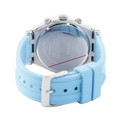 Guess Heiress Diamonds Blue Dial Blue Rubber Strap Watch for Women - GW0407L1