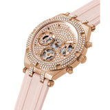  Shop Authentic Guess Heiress Diamonds Rose Gold Dial Pink Rubber Strap Watch for Women - GW0407L3 - Luxxuri
