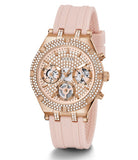  Shop Authentic Guess Heiress Diamonds Rose Gold Dial Pink Rubber Strap Watch for Women - GW0407L3 - Luxxuri