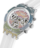  Shop Authentic Guess Glitz Pride Limited Edition White Dial White Rubber Strap Watch for Women - GW0407L4 - Luxxuri
