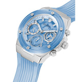  Shop Authentic Guess Athena Active Life Clear White Dial Blue Rubber Strap Watch for Women - GW0409L1 - Luxxuri