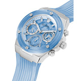  Shop Authentic Guess Athena Active Life Clear White Dial Blue Rubber Strap Watch for Women - GW0409L1 - Luxxuri