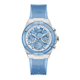  Shop Authentic Guess Athena Active Life Clear White Dial Blue Rubber Strap Watch for Women - GW0409L1 - Luxxuri