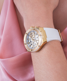  Shop Authentic Guess Athena White Dial White Rubber Strap Watch for Women - GW0409L2 - Luxxuri