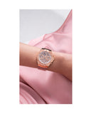  Shop Authentic Guess Athena Rose Gold Dial Rose Gold Rubber Strap Watch for Women - GW0409L3 - Luxxuri