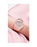  Shop Authentic Guess Athena Rose Gold Dial Rose Gold Rubber Strap Watch for Women - GW0409L3 - Luxxuri