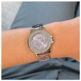  Shop Authentic Guess Crown Jewel Diamonds Blue Dial Silver Steel Strap Watch for Women - GW0410L1 - Luxxuri