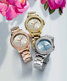  Shop Authentic Guess Crown Jewel Diamonds White Dial Gold Steel Strap Watch for Women - GW0410L2 - Luxxuri