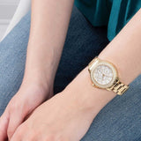  Shop Authentic Guess Crown Jewel Diamonds White Dial Gold Steel Strap Watch for Women - GW0410L2 - Luxxuri