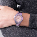  Shop Authentic Guess Crown Jewel Diamonds Purple Dial Purple Steel Strap Watch for Women - GW0410L4 - Luxxuri