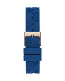  Shop Authentic Guess Crown Jewel Diamonds White Dial Blue Rubber Strap Watch for Women - GW0411L2 - Luxxuri