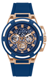  Shop Authentic Guess Matrix Multifunction Blue Dial Blue Rubber Strap Watch for Men - GW0423G4 - Luxxuri