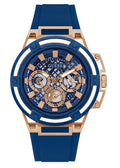  Shop Authentic Guess Matrix Multifunction Blue Dial Blue Rubber Strap Watch for Men - GW0423G4 - Luxxuri