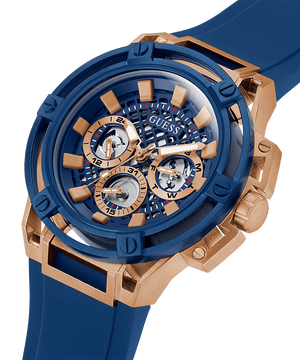  Shop Authentic Guess Matrix Multifunction Blue Dial Blue Rubber Strap Watch For Men - GW0423G1 - Luxxuri