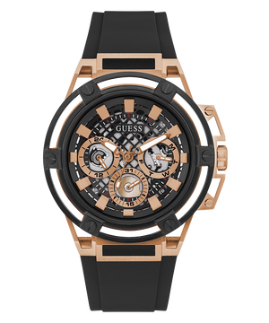  Shop Authentic Guess Matrix Multifunction Black Dial Black Rubber Strap Watch For Men - GW0423G5 - Luxxuri