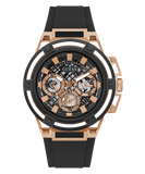  Shop Authentic Guess Matrix Multifunction Black Dial Black Rubber Strap Watch For Men - GW0423G5 - Luxxuri