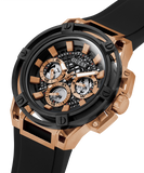  Shop Authentic Guess Matrix Multifunction Black Dial Black Rubber Strap Watch For Men - GW0423G5 - Luxxuri