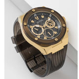  Shop Authentic Guess Poseidon Chronograph Black Dial Black Silicone Strap Watch For Men - GW0425G1 - Luxxuri