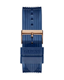  Shop Authentic Guess Poseidon Chronograph Blue Dial Blue Silicone Strap Watch For Men - GW0425G3 - Luxxuri