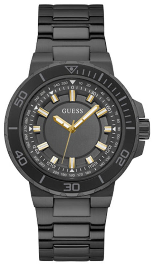 Shop Authentic Guess Track Black Dial Black Steel Strap Watch for Men - GW0426G3 - Luxxuri
