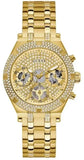  Shop Authentic Guess Heiress Multifunction Diamonds Gold Dial Gold Steel Strap Watch for Women - GW0440L2 - Luxxuri
