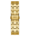 Guess Heiress Multifunction Diamonds Gold Dial Gold Steel Strap Watch for Women - GW0440L2
