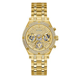  Shop Authentic Guess Heiress Multifunction Diamonds Gold Dial Gold Steel Strap Watch for Women - GW0440L2 - Luxxuri