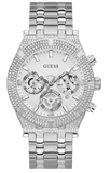  Shop Authentic Guess Multi Function Diamonds Silver Dial Silver Steel Strap Watch For Men - GW0455G1 - Luxxuri