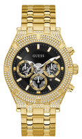  Shop Authentic Guess Multifunction Diamonds Black Dial Gold Steel Strap Watch for Men - GW0455G2 - Luxxuri