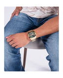  Shop Authentic Guess Phoenix Multi Function Green Dial Gold Steel Strap Watch for Men - GW0456G3 - Luxxuri
