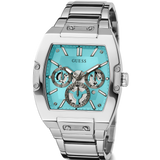  Shop Authentic Guess Phoenix Multi Function Aqua Blue Dial Silver Steel Strap Watch for Men - GW0456G4 - Luxxuri